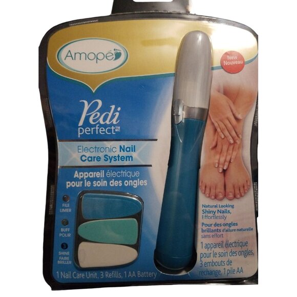 Amope Pedi Perfect Electronic Nail File Care System With 3 Refills And 1 AA Batt - Picture 3 of 4